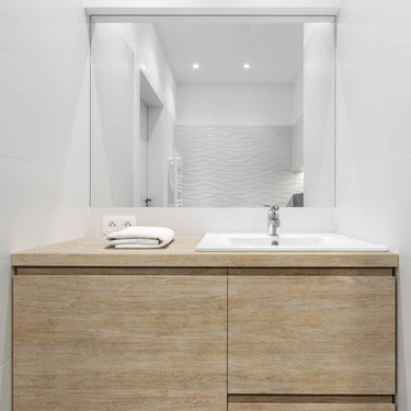 Bleached Grey Oak houtlook interieurfolie toegepast in interieur