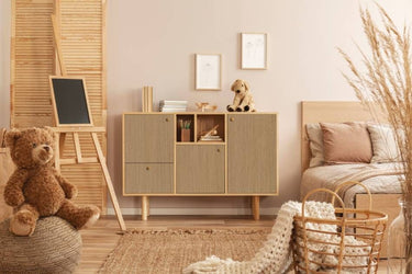 Cashew Beech houtlook interieurfolie toegepast in interieur