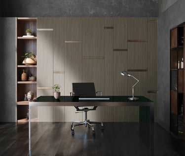Cream Brown houtlook interieurfolie toegepast in interieur