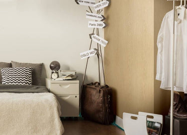Cream Golden Oak houtlook interieurfolie toegepast in interieur