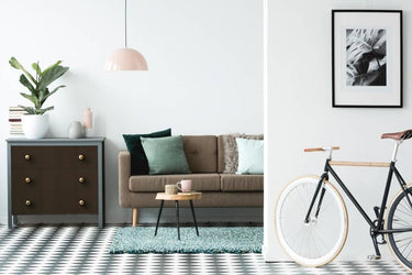 Dark Copper metaallook interieurfolie toegepast in interieur