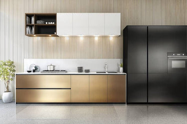 Dark Silver metaallook interieurfolie toegepast in interieur