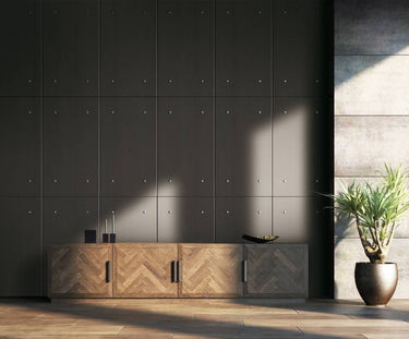 Hard Graphite metaallook interieurfolie toegepast in interieur