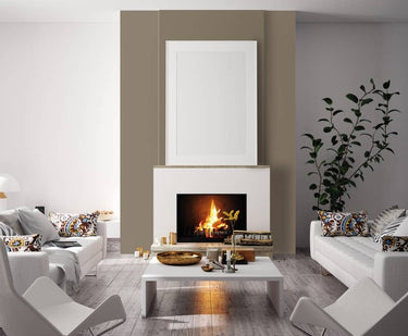 Khaki matte interieurfolie sfeerbeeld industrieel interieur