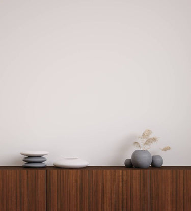 Orangey Teak houtlook interieurfolie toegepast in interieur
