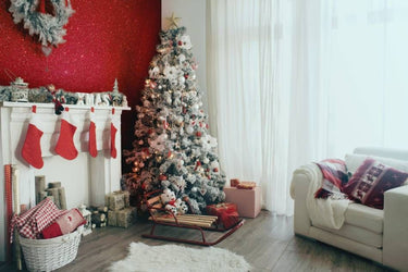 Red Disco glitter interieurfolie toegepast in interieur