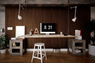 Roast Coffee houtlook interieurfolie toegepast in interieur