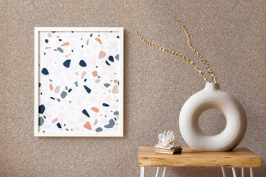 Salmon glitter interieurfolie toegepast in interieur