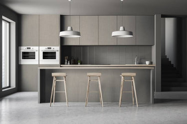 Silver And Grey Lined textiellook interieurfolie toegepast in interieur