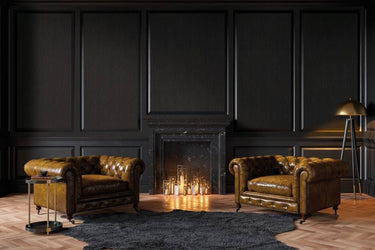 Silverblack houtlook interieurfolie toegepast in interieur
