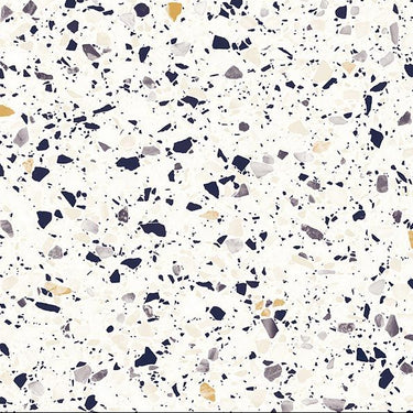 Terrazzo Mixed Blue steenlook interieurfolie kleurstaal