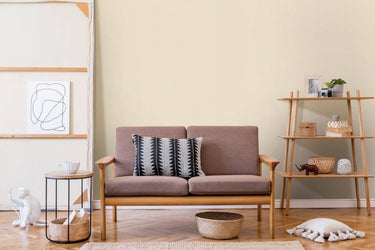 Cream leerlook textiellook interieurfolie toegepast in interieur