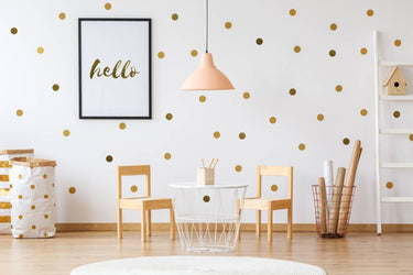 Yellow Disco glitter interieurfolie toegepast in interieur